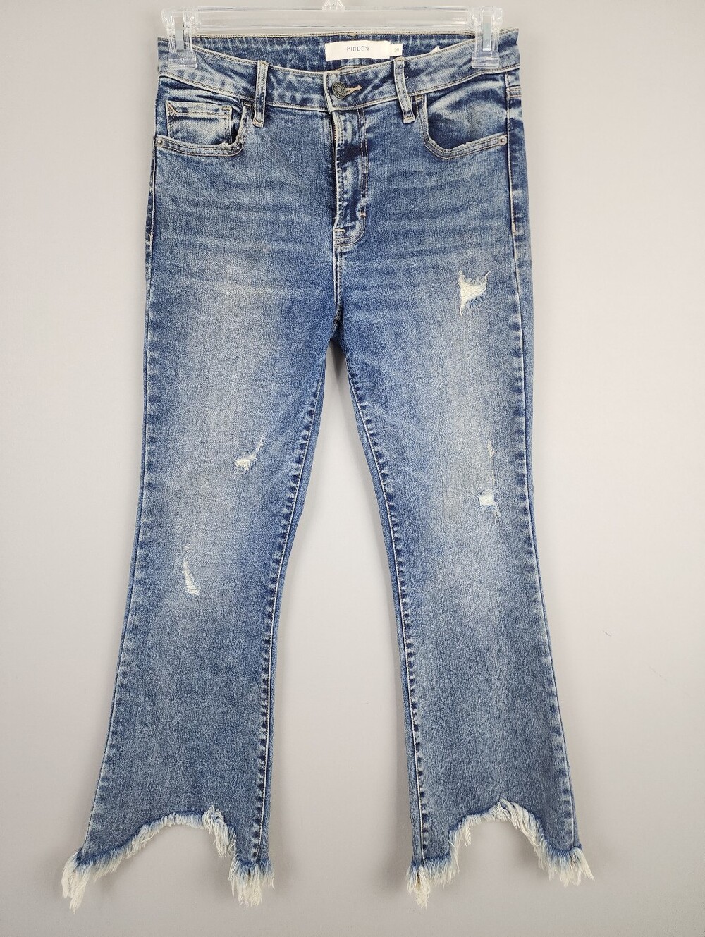 Hidden Jeans - Distressed Frayed Hem Sz 28 Mid Rise